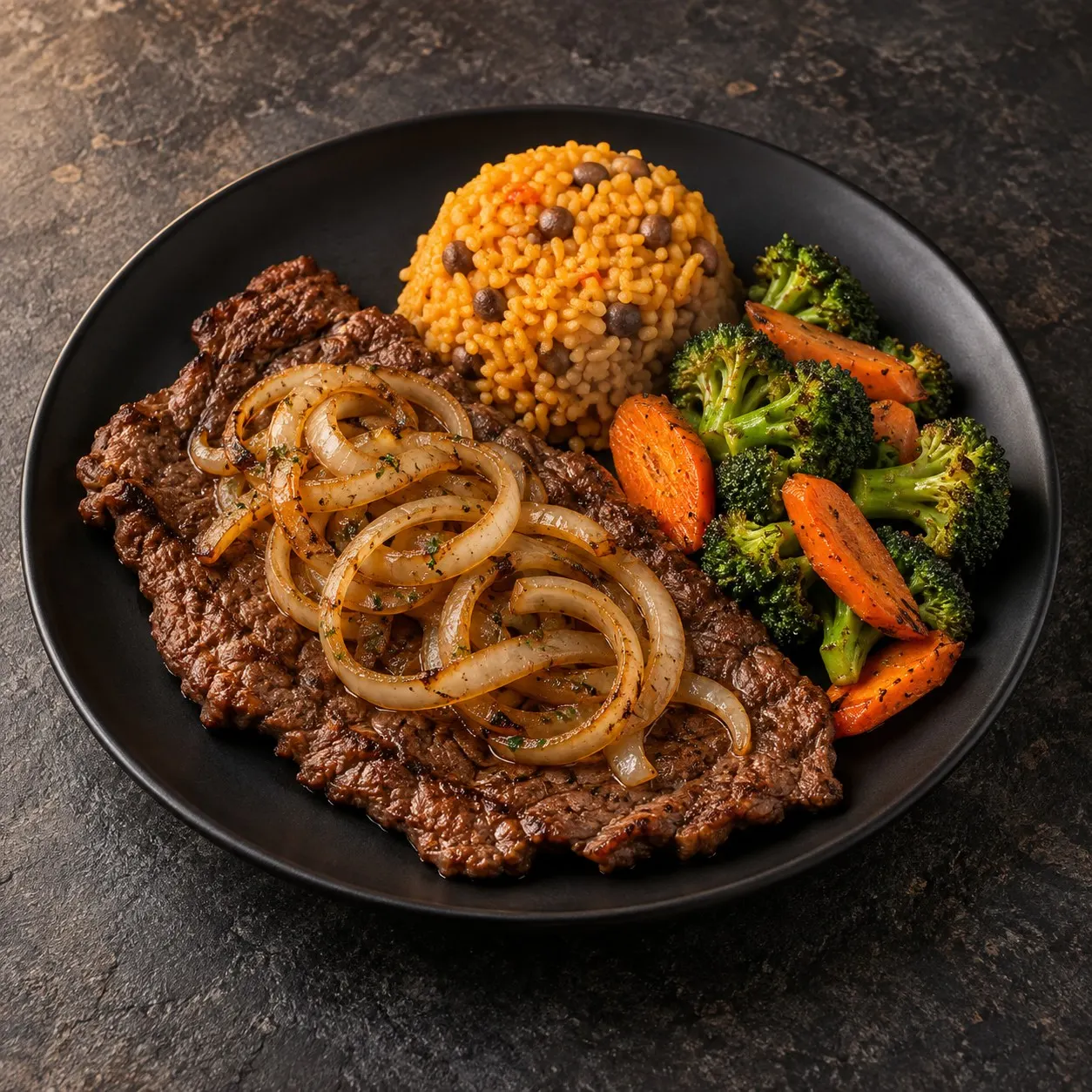 Bistec Encebollado